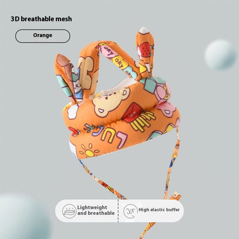 Tiny Tumbles™ Baby Head Protection Cap with Ears – Soft Safety Helmet for Crawling & First Steps