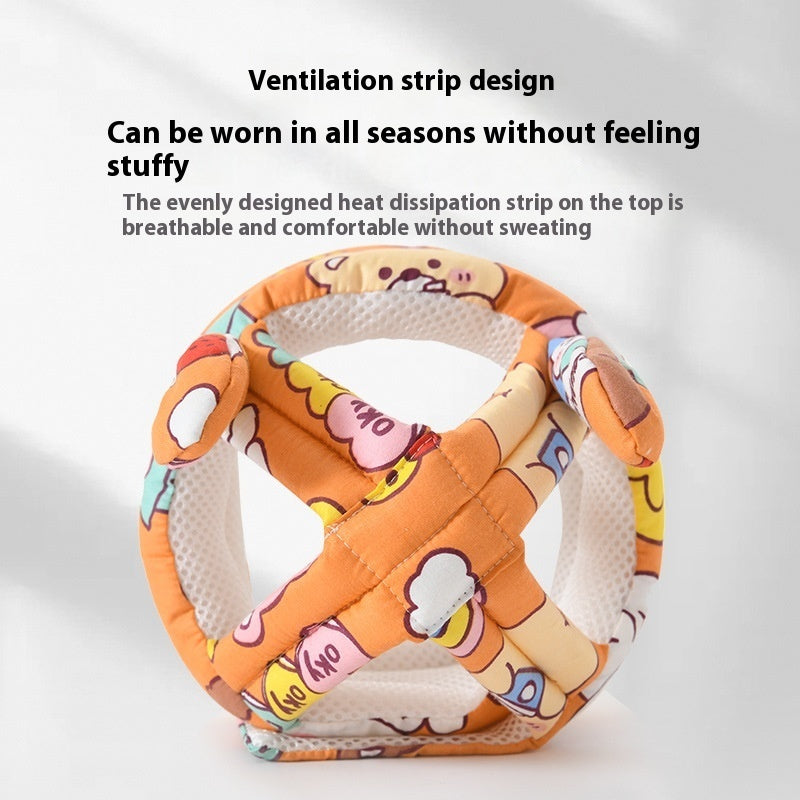 Tiny Tumbles™ Baby Head Protection Cap with Ears – Soft Safety Helmet for Crawling & First Steps